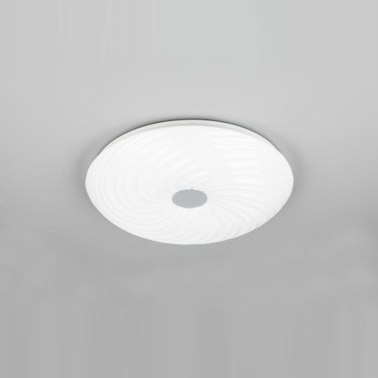 Plafoniera led 22w cct 2700k 6500k con telecomando rotonda bianca effetto cielo stellato