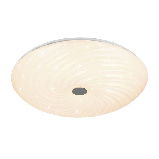 Plafoniera led 45w cct 2700k 6500k con telecomando rotonda bianca effetto cielo stellato