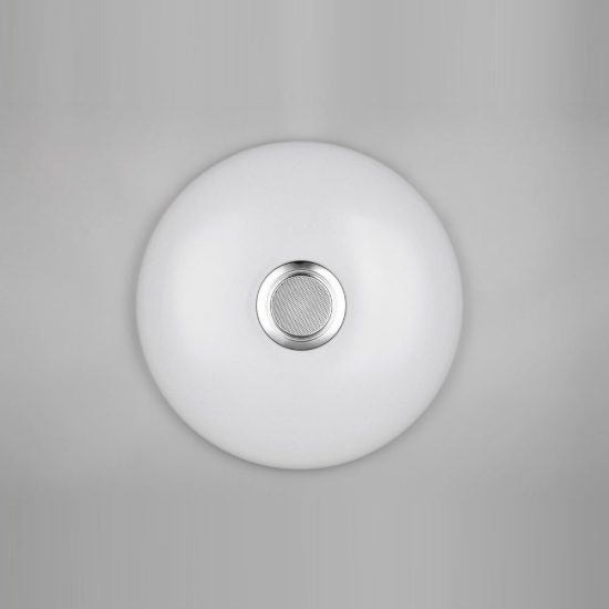 Plafoniera led 33w cct 2700k 6500k rgb con altoparlante bluetooth telecomando bianca effetto stellato