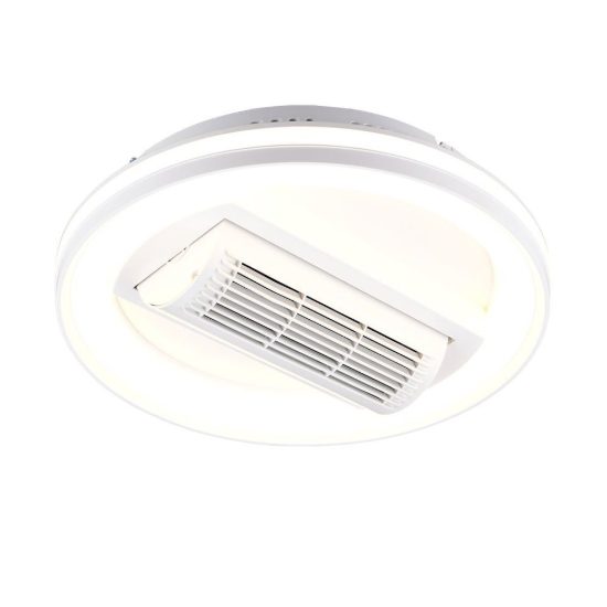 Ventilatore da soffitto con luce led 37w cct 2700k 6500k con telecomando bianco senza pale