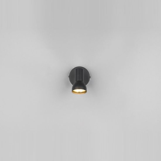 Faretto da soffitto per soggiorno orientabile moderno nero