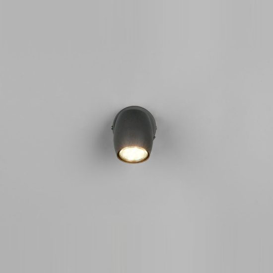 Applique per comodino camera da letto orientabile moderna metallo nero opaco con interruttore