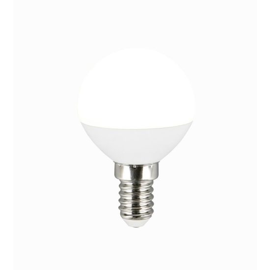 Lampadina led e14 a sfera 4,8w 4000k bianca confezione 3 pezzi