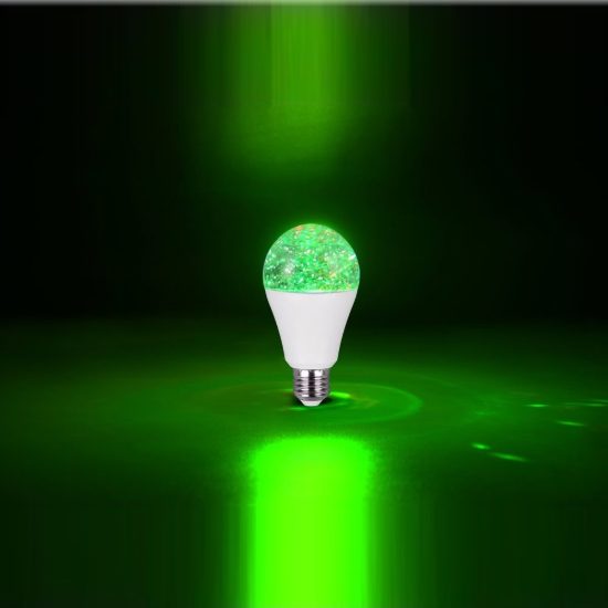 Lampadina led e27 2,5w rgb effetto cristallo bianca
