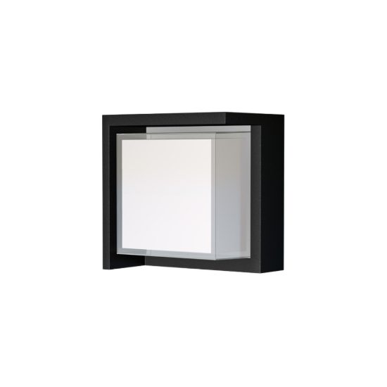 Applique da esterno moderna nera led 15w cct 2700k 4000k ip65