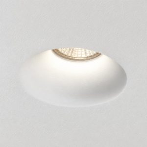 Gea luce heli faretto in gesso da incasso per cartongesso rotondo