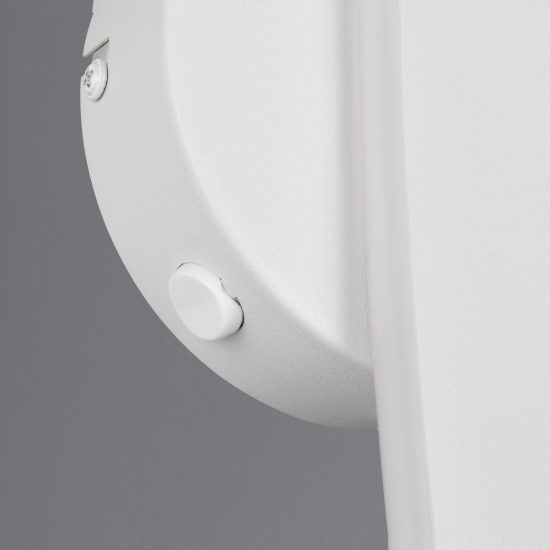 Applique per comodino camera da letto led 11w cct 2300k 3000k 4000k bianca braccio curvo sfera in vetro