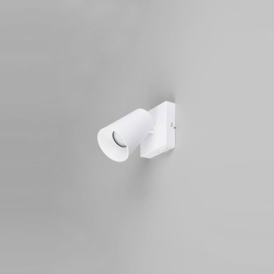 Applique per comodino camera da letto bianca con anello intercambiabile bianco o oro interruttore
