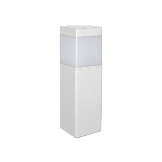 Lampione basso da giardino ip65 h35cm moderno bianco