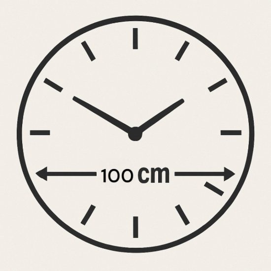 Grande orologio a parete