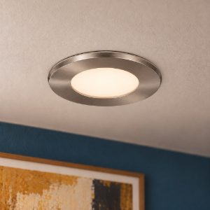 Faretto da incasso per cartongesso led 3,5w cct 2700k 4000k ip65 rotondo nichel opaco