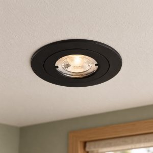 Faretto da incasso per cartongesso led 6,5w 4000k ip65 rotondo nero