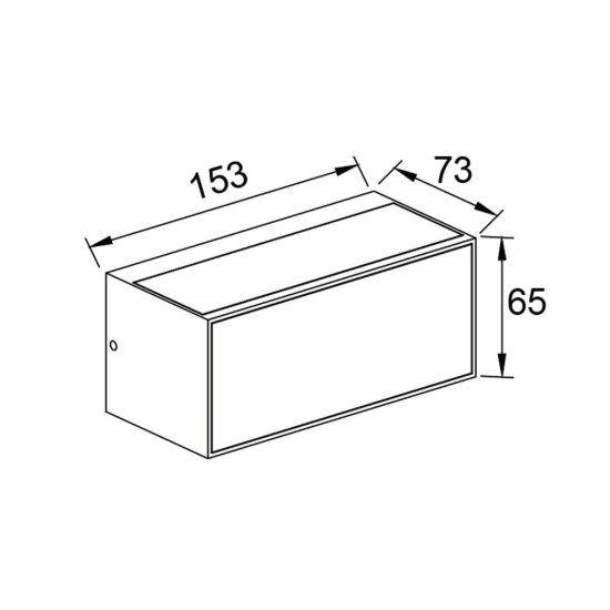 Applique per esterno led 10.5w 3000k ip65 moderna grigio scuro