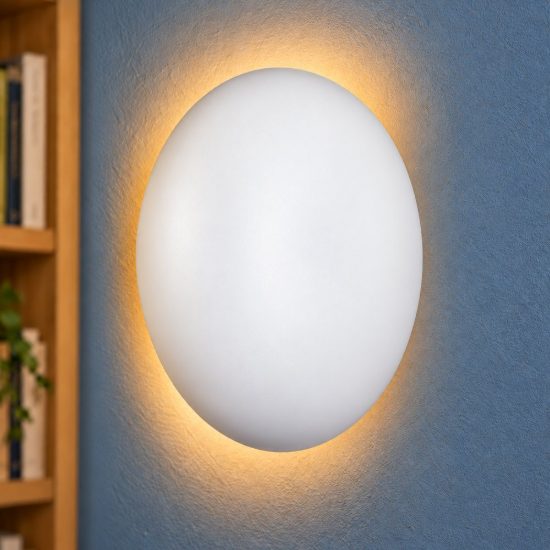 Applique per salotto ricaricabile led 1,5w 3000k touch moderna a forma di fungo bianca