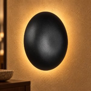 Applique per soggiorno ricaricabile led 1,5w 3000k touch moderna a forma di fungo nera