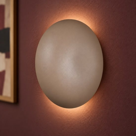 Applique per soggiorno ricaricabile led 1,5w 3000k touch moderna a forma di fungo beige