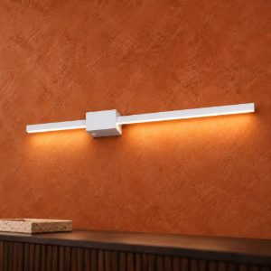 Applique per salotto led 7w cct 2300k 3000k 4000k lineare orientabile bianca a luce indiretta