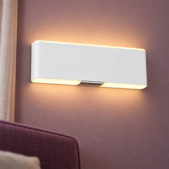 Applique per salotto ricaricabile magnetica led 2w cct 2700k 6500k con telecomando bi-emissione bianca