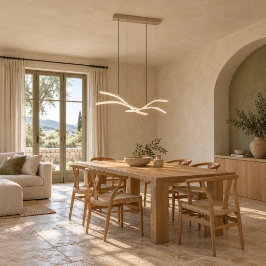 Lampadario per soggiorno led 46w cct 2700k 6500k con telecomando motorizzato tortora con diffusori apribili