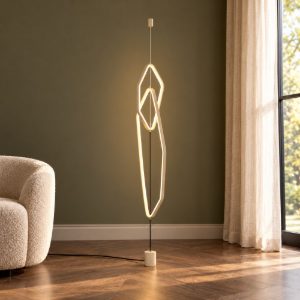 Piantana led 29w 2000k 4000k dim to warm per soggiorno con lampada da appendere beige caldo