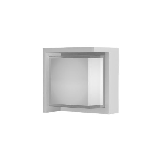 Applique da esterno led 15w cct 2700k 4000k ip65 moderna bianca