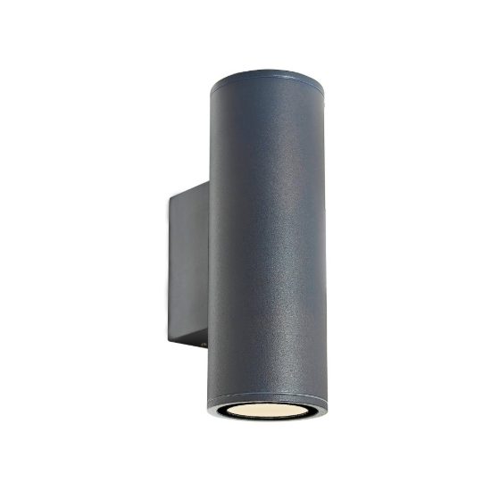 Applique da parete per esterno ip65 grigio scuro doppia emissione