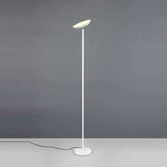 Piantana led 17w cct 2700k 4000k 6500k touch per soggiorno moderna bianca con testa inclinabile