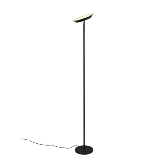Piantana led 17w cct 2700k 4000k 6500k touch per soggiorno moderna nera con testa inclinabile