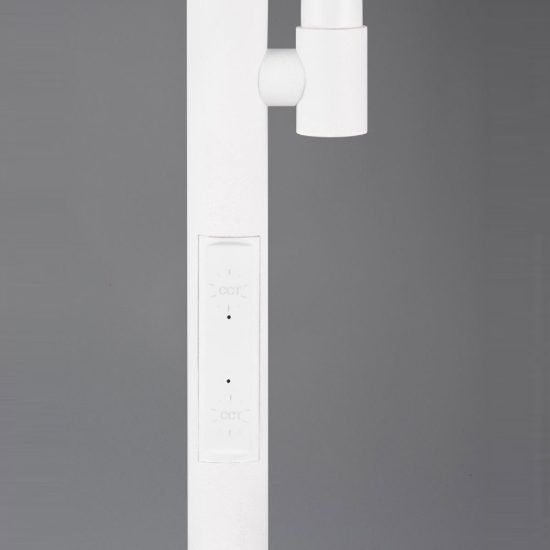 Piantana led 21,5w cct 2700k 4000k 6500k touch per soggiorno moderna bianca con lampada da lettura