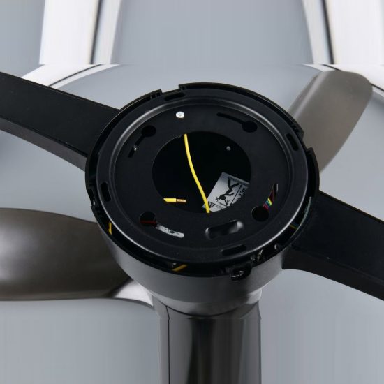 Ventilatore da soffitto con luce led 37w cct 2700k 6500k rgb con telecomando nero