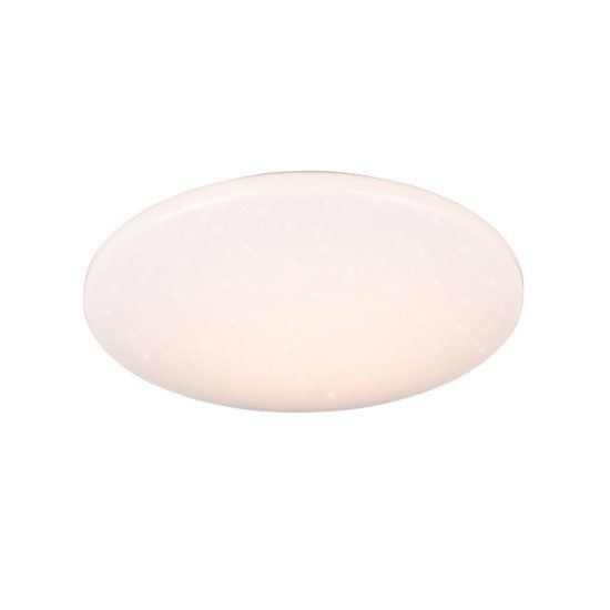 Plafoniera led 15w 3000k con sensore di movimento ip44 per bagno bianca effetto cielo stellato
