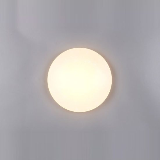Plafoniera led 15w 3000k con sensore di movimento ip44 per bagno bianca effetto cielo stellato