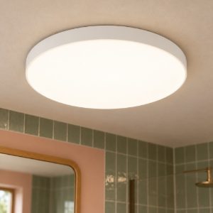 Plafoniera led 18w 4000k ip44 per bagno rotonda bianca con fissaggio rapido confezione 10 pezzi
