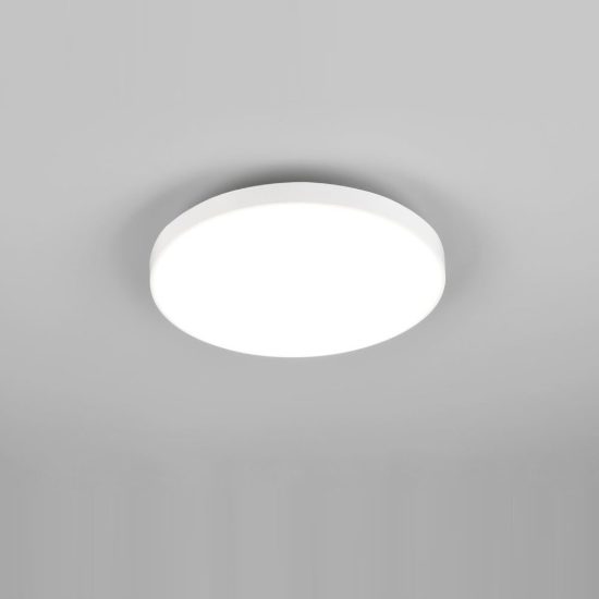 Plafoniera led 18w 4000k ip44 per bagno rotonda bianca con fissaggio rapido confezione 10 pezzi