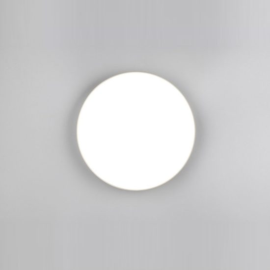 Plafoniera led 18w 4000k ip44 moderna rotonda titanio con fissaggio rapido confezione 10 pezzi