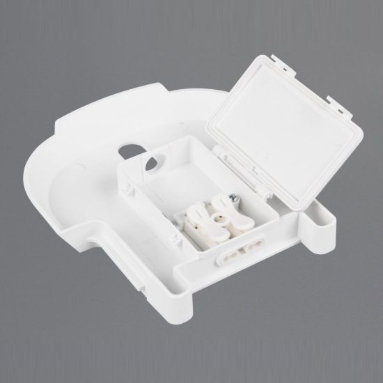 Plafoniera led 18w 4000k ip44 moderna rotonda titanio con fissaggio rapido confezione 10 pezzi