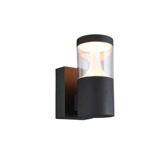 Applique da esterno led 13w cct 2200k 3000k 4000k ip65 moderna antracite