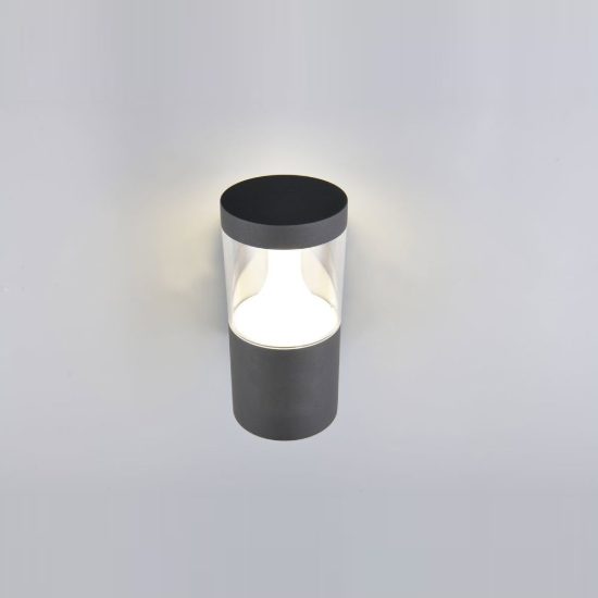 Applique da esterno led 13w cct 2200k 3000k 4000k ip65 moderna antracite