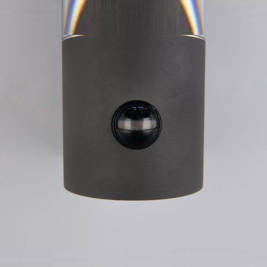 Applique da esterno led 13w cct 2200k 3000k 4000k con sensore di movimento ip54 moderna antracite