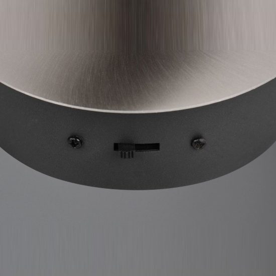 Applique per salotto led 8w cct 2300k 3000k 4000k bi-emissione orientabile moderna nichel opaco nera