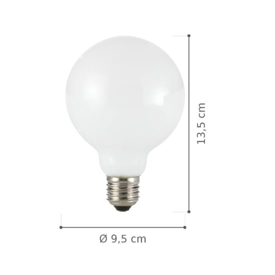 Ideal lux lampadina led e27 a globo 9,5cm 8w 4000k bianca confezione 10 pezzi