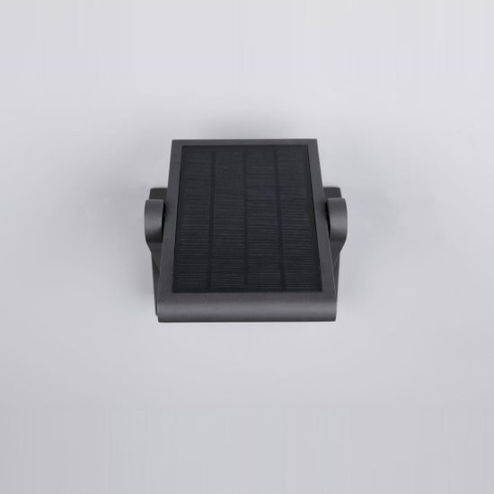 Applique da esterno solare led 5w cct 2300k 4000k con sensore di movimento orientabile antracite