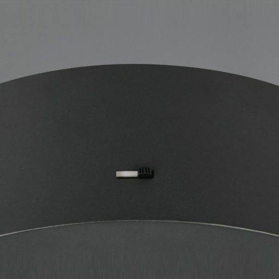 Lampadario 5 luci per sala da pranzo led 35w cct 2300k 3000k 4000k rotondo nero con diffusori conici