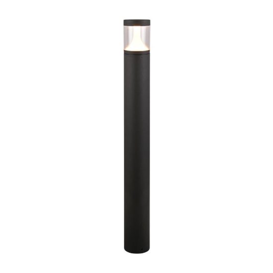 Lampione da giardino led 13w cct 2200k 3000k 4000k ip65 moderno antracite