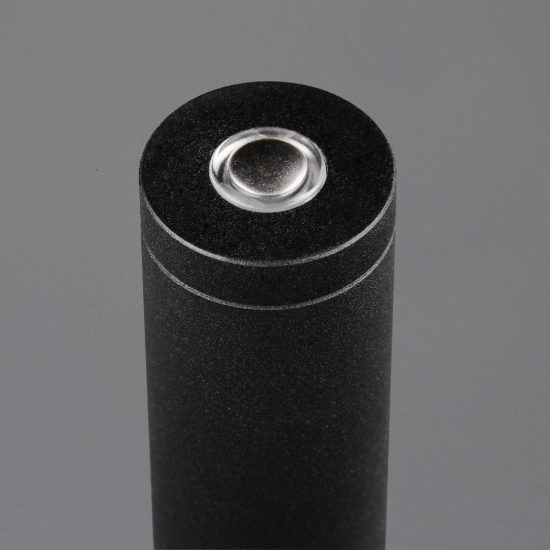 Piantana per salotto 3 luci led 25,5w cct 2300k 3000k 4000k touch bi-emissione nichel opaco nera