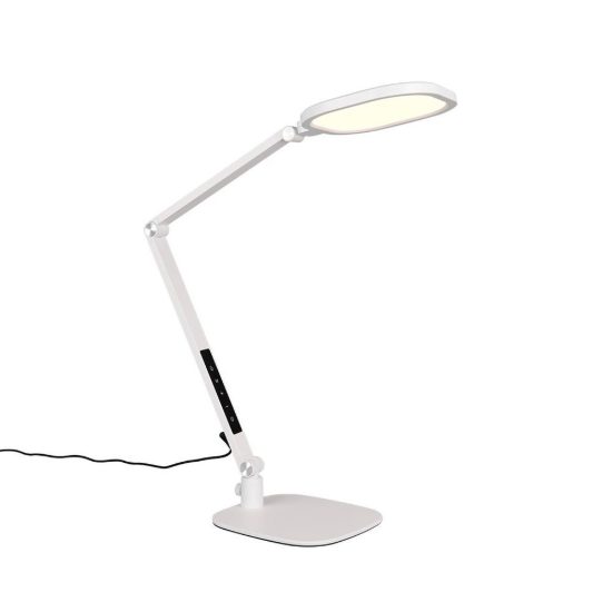 Lampada da scrivania led 13,5w cct 3000k 4200k 6500k touch per ufficio con morsetto girevole bianca