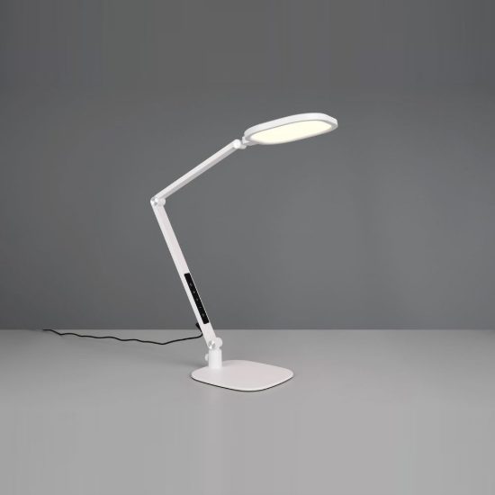 Lampada da scrivania led 13,5w cct 3000k 4200k 6500k touch per ufficio con morsetto girevole bianca