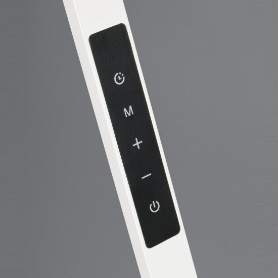 Lampada da scrivania led 13,5w cct 3000k 4200k 6500k touch per ufficio con morsetto girevole bianca