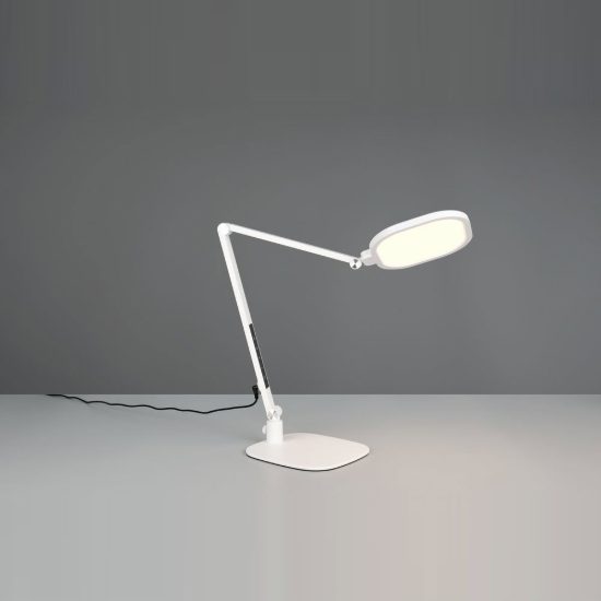 Lampada da scrivania led 13,5w cct 3000k 4200k 6500k touch per ufficio con morsetto girevole bianca
