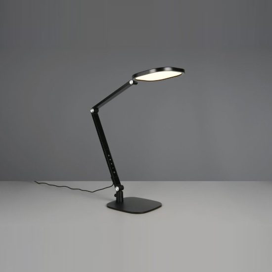 Lampada da scrivania led 13,5w cct 3000k 4200k 6500k touch per ufficio con morsetto girevole nera